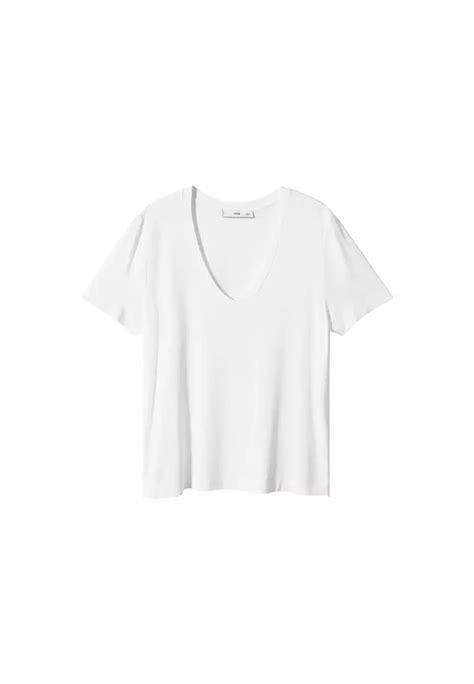 Buy Mango V Neck Flowy T Shirt 2024 Online Zalora Philippines