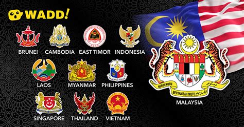 Wadd The Coat Of Arms Of Every Country In South East Asia