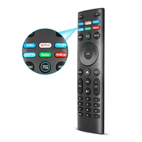 Walmart Vizio Universal Remote, XRT140, for 4K HDR Smart TVs, V/M/D/E ...