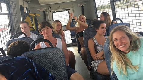 Arrested Spring Breakers Flash Big Smiles On Bus Headed To Jail Fox News