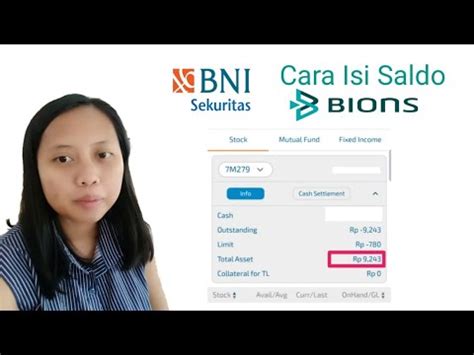 Tutorial Cara Deposit Bni Securitas Cara Isi Saldo Bions