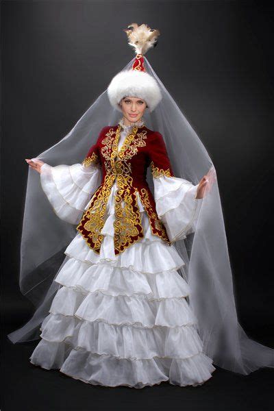 Kazakh Costume Folk Costume Costumes Folkloric Dress Native Wears