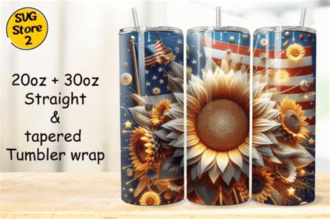 Free 4th July American Flag Tumbler Wrap Graphic By Boho Art Creative