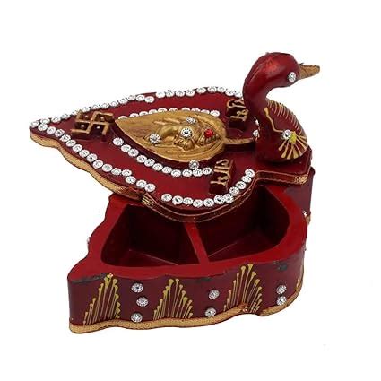 Buy Aadittral Pack Of 1 Handicrafts Tika Chopra In Peacock Shape