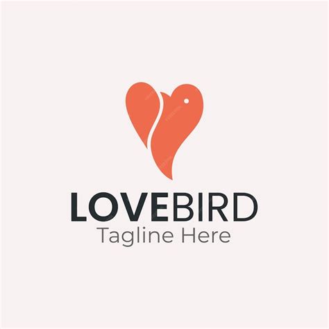 Premium Vector | Love bird logo