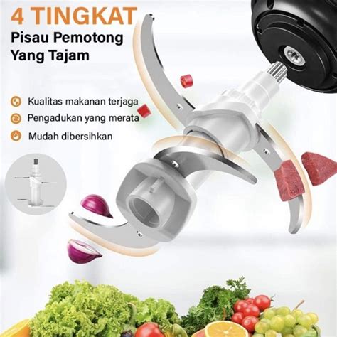 Jual INA439 BLENDER DAGING STENLISH KAPASiTAS 2 LITER ALAT PENGGILING