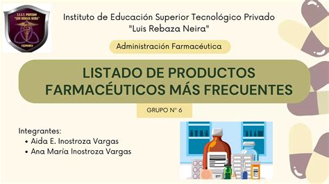 Listado De Productos Farmac Uticos M S Frecuentes Pdf Descarga