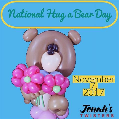 Adorable Balloon Bear for National Hug a Bear Day