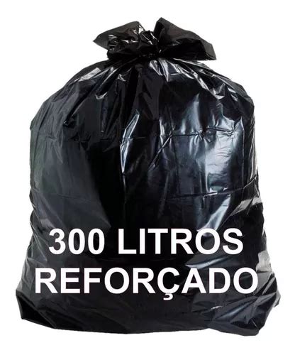 Saco Lixo Preto Reforçado 300 Litros Pct 5 Quilos Frete grátis