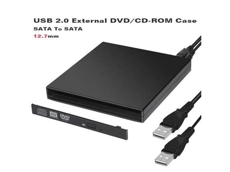 Mm Usb External Cd Rom Case For Optical Disk Drive External Dvd