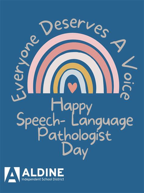 Aldine ISD On Twitter Happy Speech And Language Pathologist Day To