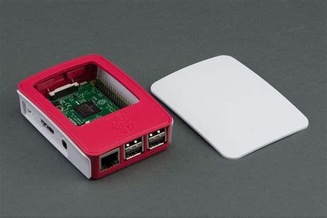 Raspberry Pi case red white Tech Bazar টক বজর