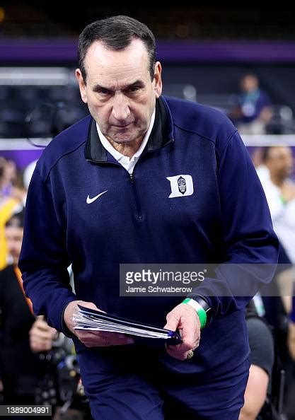 Head Coach Mike Krzyzewski Of The Duke Blue Devils Walks To The Court News Photo Getty Images