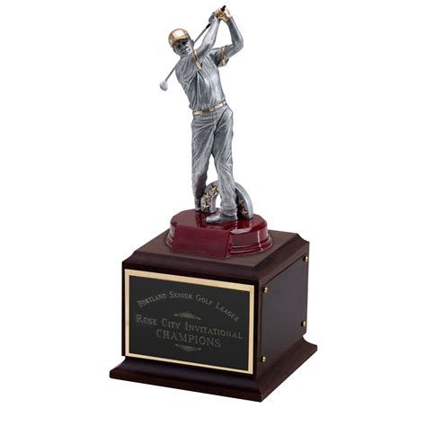 Perpetual Modern Golfer Trophy Male Or Female