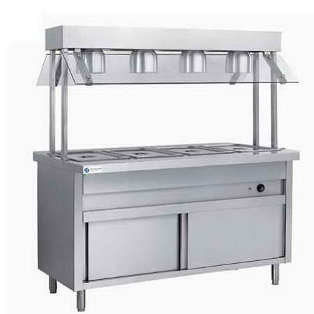 Gn Pan Commercial Bain Marie Food Warmer With Lamps Tt We D