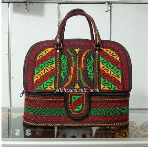 Jual Tas Travel Bordir Khas Aceh Tas Koper Lantai Khas Aceh Tas Baju