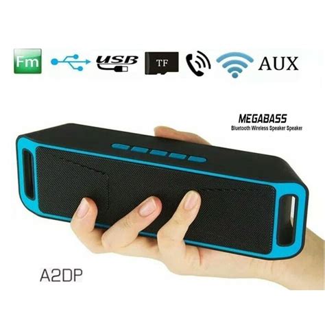 Megabass Portable Bluetooth Wireless Stereo Speaker Usb Aux Sd Call