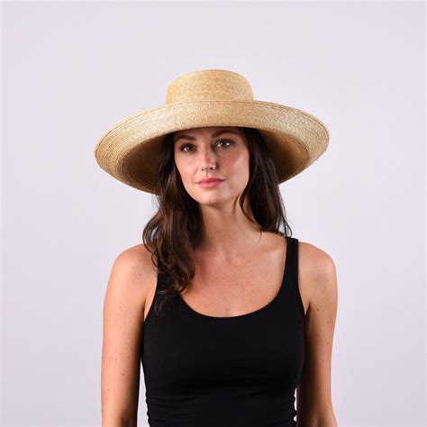 Madaket Womens Wide Brim Straw Hat With Ribbon Peter Beaton