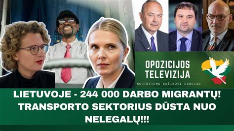 LIETUVOJE 244 000 DARBO MIGRANTŲ TRANSPORTO SEKTORIUS DŪSTA NUO