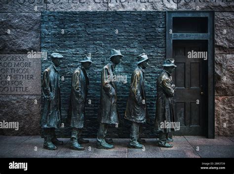 The Bread Line Sculpture By George Segal Depicting A Scene From The