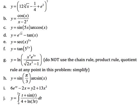 Solved Find Dy Dx For The Following Functions Hint I Chegg