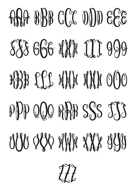 Monogram Font Svg Png Dxf Files – NBKomputer