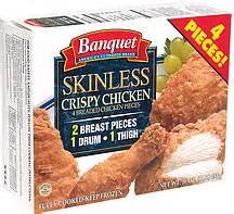 Banquet Skinless Crispy Chicken 16.0 oz Nutrition Information | ShopWell