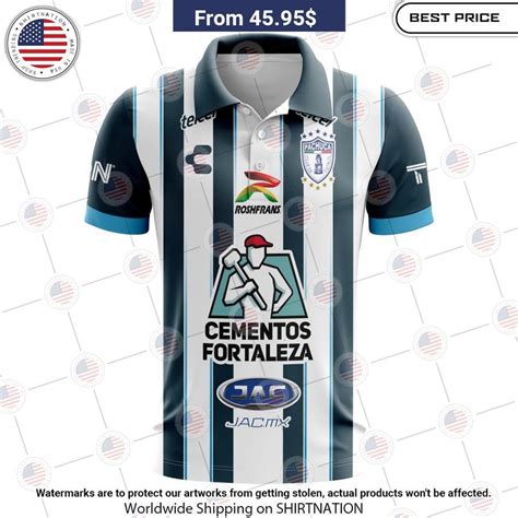 C F Pachuca Home Liga Mx Custom Polo Shirtnation Shop