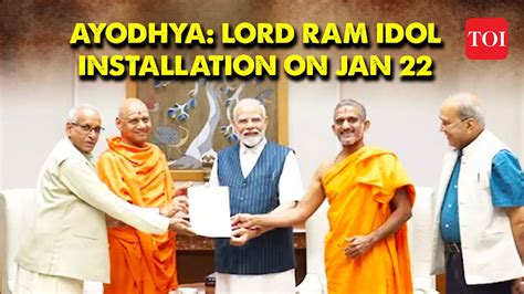 Pm Modi To Install Lord Ram Idol At Ayodhya Temple In Historic Ceremony