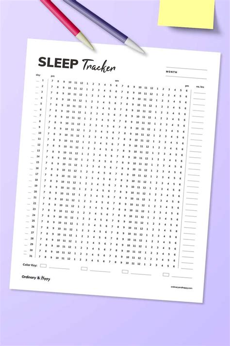 Sleep Tracker Printable To Help You Get A Good Night S Sleep Sleep