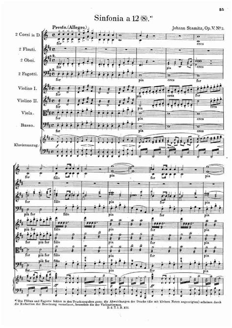 Stamitz, Johann - Symphony in D major, DTB VII/2.3 - Score