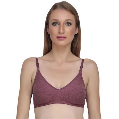 Plain Cotton Women Full Coverage Non Padded Bra At Rs 100 Set In