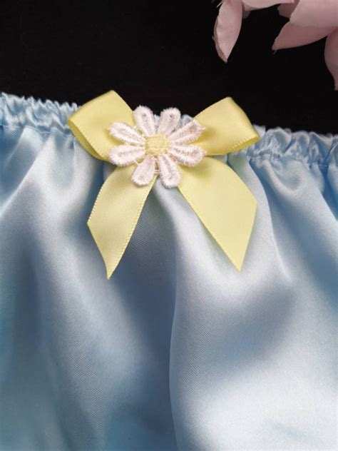 Baby Blue Satin Bikini Panties Silky Soft Sissy Knickers Etsy