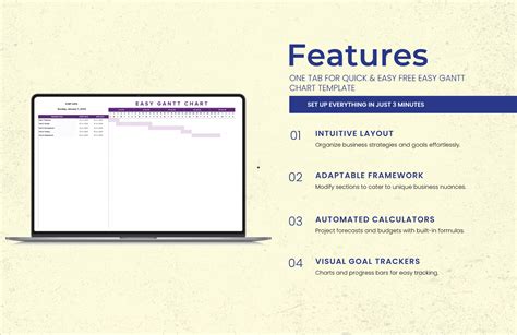 Easy Gantt Chart Template in Excel, Google Sheets - Download | Template.net