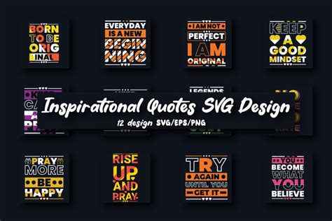 Inspirational Quotes SVG Bundle Design