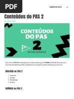 Conteúdos Do Pas 1 - Conteúdos Essenciais do PAS 1 2025 | PDF | Química | Matemática