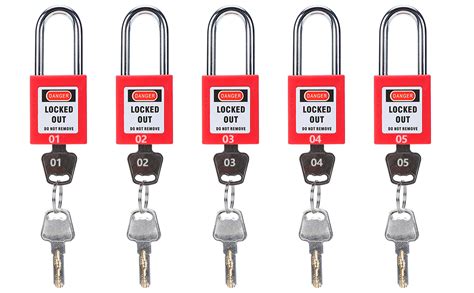 Allucky Lockout Tagout Locks Pcs Safety Locks Keyed Differently Come