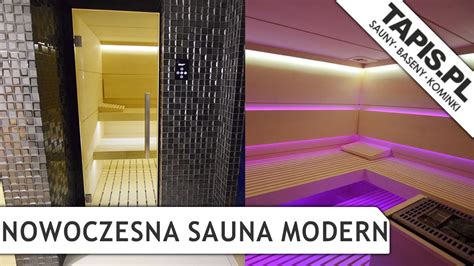 NOWOCZESNA SAUNA MODERN REALIZACJA WARSZAWA SAUNY MINIBASENY