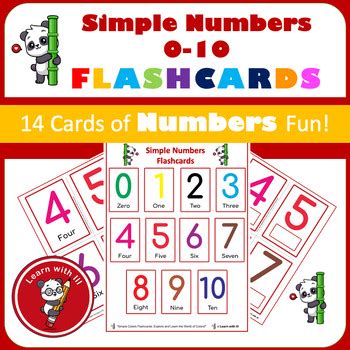 Simple Numbers Flashcards: Discover and Learn the World of Numbers!