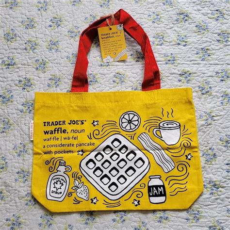 Trader Joe's Reusable Tote Bag Breakfast Theme - Depop in 2024 | Bags ...