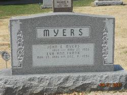 Eva Ann Frank Myers M Morial Find A Grave