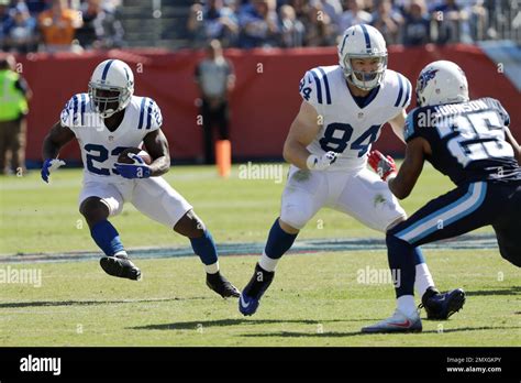 Indianapolis Colts Running Back Frank Gore 23 Runs The Ball As Tight