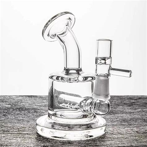 8 1 Cm Small Glass Hookah Water Pipe Intoxicating Oil Burner Herb Banger Smoking Mini Dab Rig