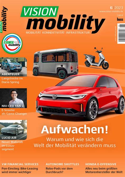 Vision Mobility Ausgabe 2 2023 Fachmagazin Vision Mobility Elektromobilität Konnektivität