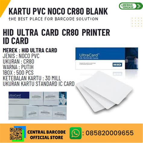 Jual Kartu Pvc Blank Id Card Ultracard Noco Cr Fargo Jakarta Pusat