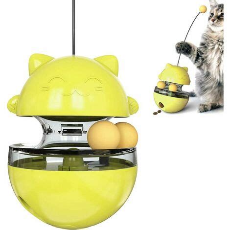 Jaune Jouets Pour Chat En Boules Interactives Pour Chat Avec