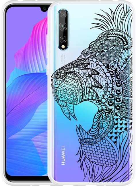 Huawei P Smart S Hoesje Leeuw Mandala Designed By Cazy Bol