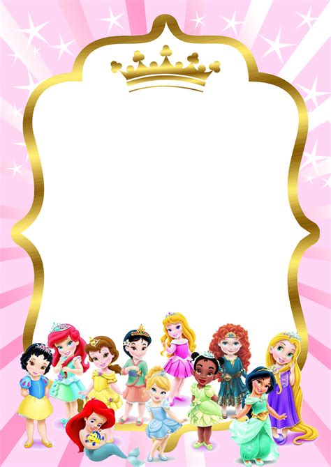 Free Printable Disney Princesses Invitation Templates Artofit