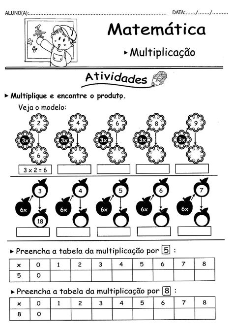 Atividades De Multiplicação Atividades Pedagógicas