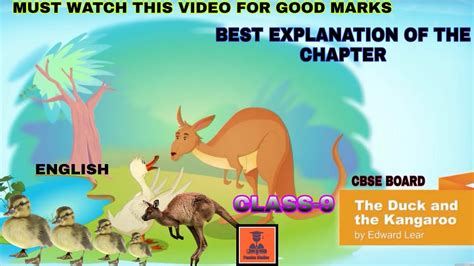 English Chapter The Duck And The Kangaroo Cbse Board Class